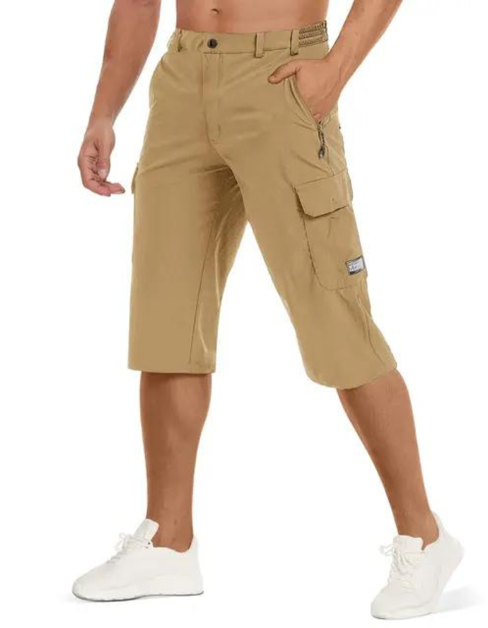 Robuste taktiske shorts for menn, hurtigtørkende utendørs fritidsshorts med praktiske lommer for sommerbruk.