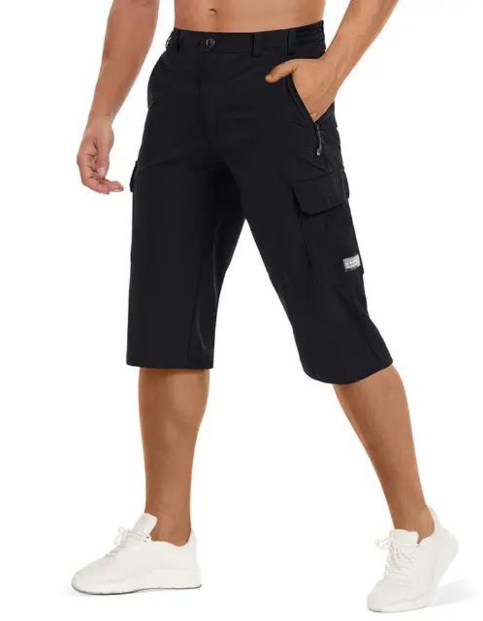Hurtigtørkende cargo shorts for menn, multifunksjonell og lettvektig, perfekt for reise og tur.