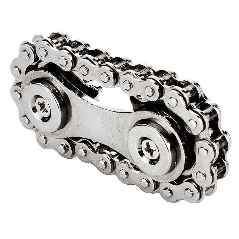 Rustfritt stål fidget svinghjul for fingrene. Hjelper med fokus, ro og stressreduksjon.
