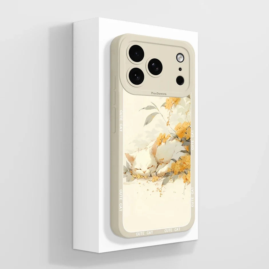Tegneserie iPhone 17 deksel, søtt motiv. TPU, ripebeskyttelse, trådløs lading og god passform.