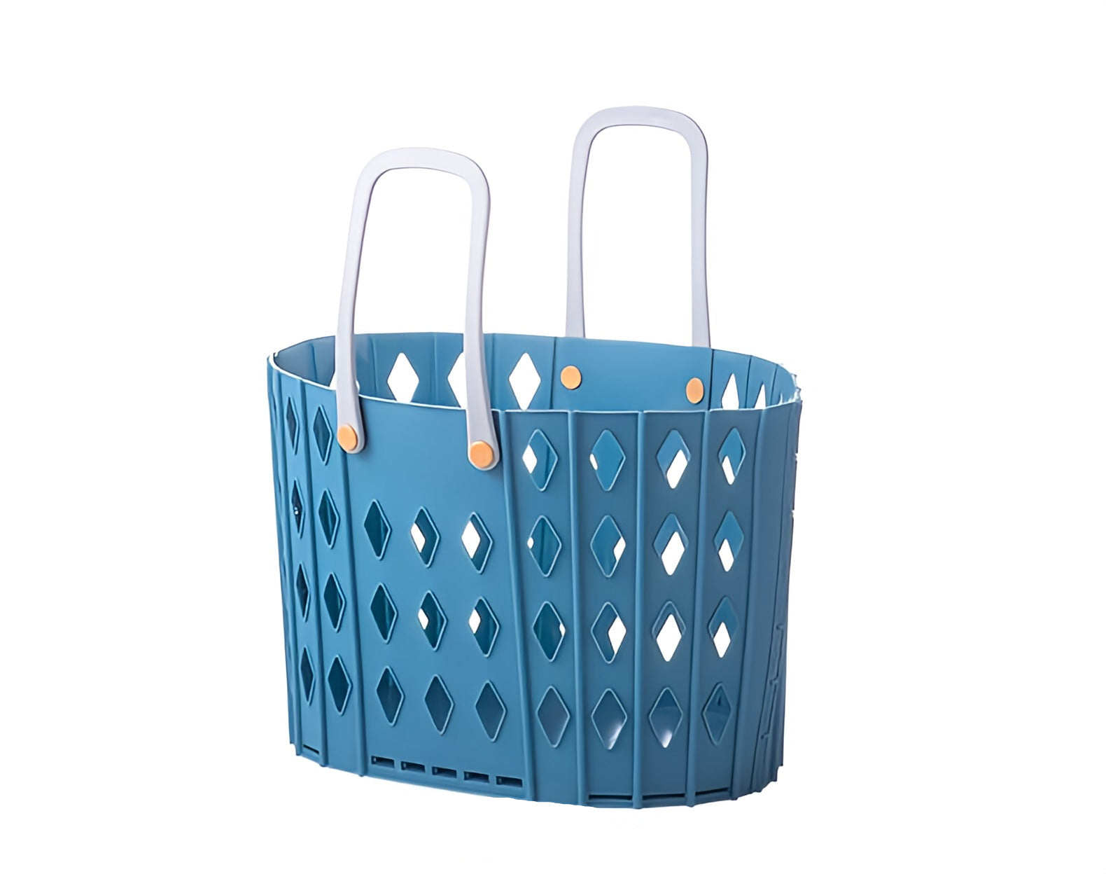 Sammenleggbar oppbevaringskurv i polyester for organisering av klesvask eller leker, stilfull og plassbesparende.
