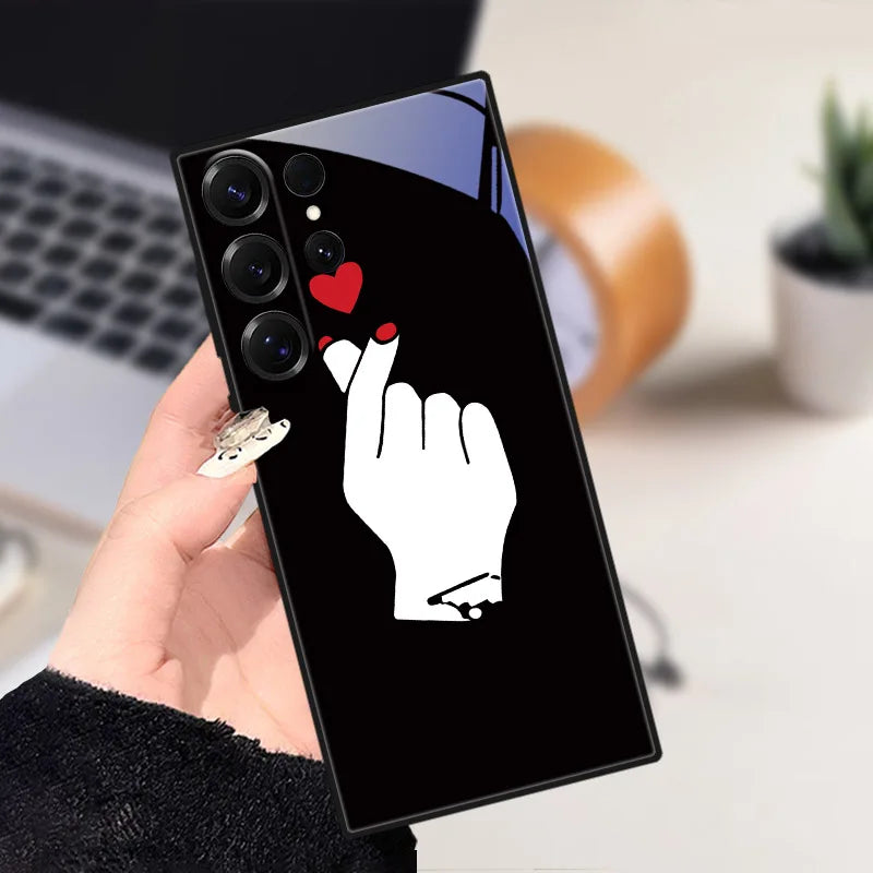 Gøyalt pingvin-motiv telefondeksel for Samsung Galaxy, med anti-skli og full tilgang.