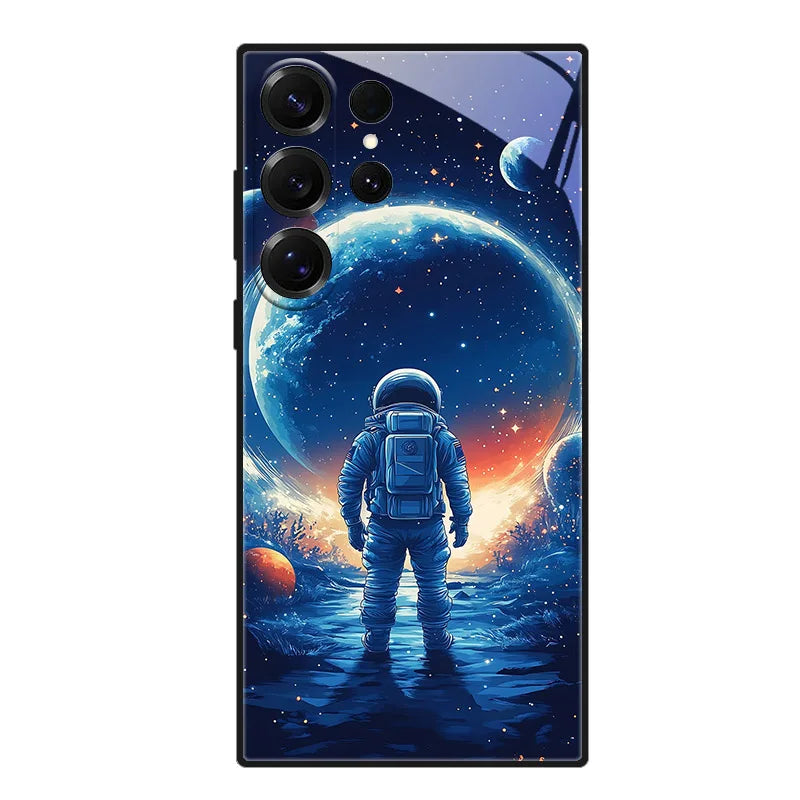 Tiger-motiv telefondeksel til Samsung S25 Ultra, forhindrer riper og gir personlig stil.