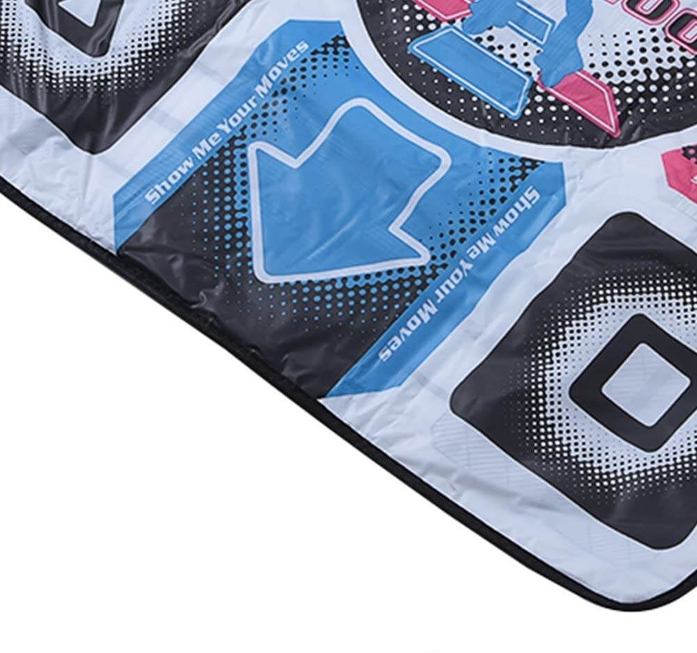 Moderne dansematte for PC med sklisikker overflate, ideell for interaktive dansespill og familieaktivitet.