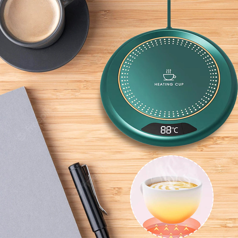 Gaveidé: Smart varmebrikke med temperaturkontroll. Ideell for varme drikker hjemme.