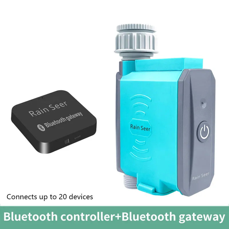 Automatisk WiFi vanningstimer for hagen. Styr vanning via Bluetooth for smart og enkel hagepleie.