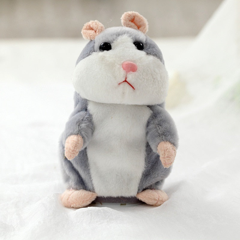 Snakkende hamster plysjbamse, mykt læringsleketøy for barn, en ideell gave
