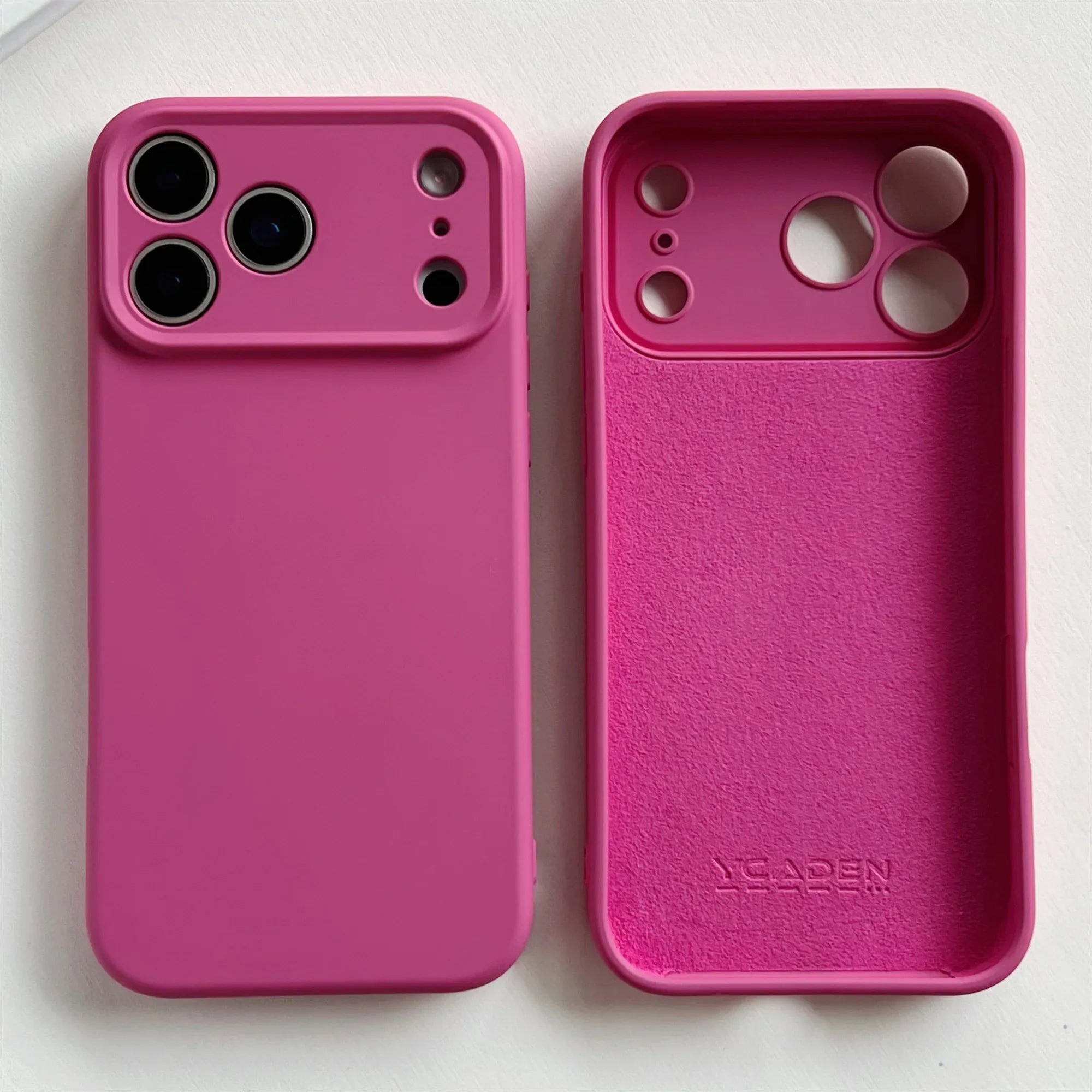 Gult, støtsikker mobilbeskyttelse for iPhone 17 Pro Max. Et robust og fargerikt telefoncover.
