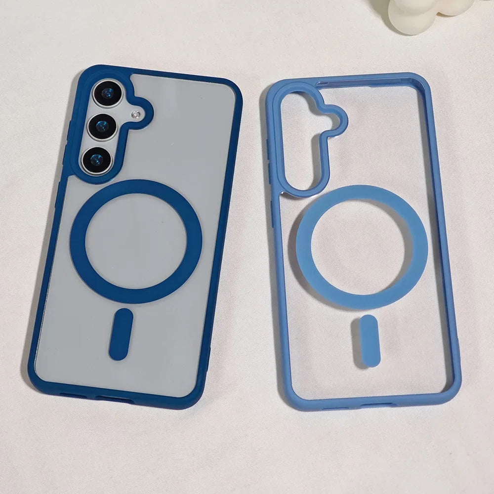 Robust transparent beskyttelsesdeksel for Samsung S26. Støtsikker mot hverdagsbruk.
