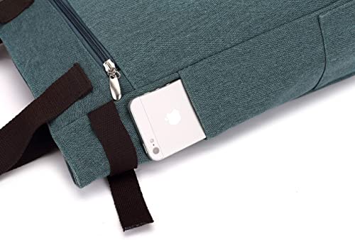 Lerretsveske med nydelig katt broderi, en trendy accessoire.