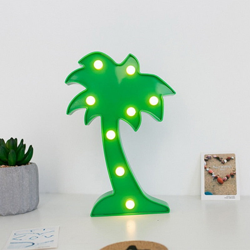 Rosa flamingo LED nattlampe, perfekt dekorasjon for festlys eller stemningsfullt interiør.