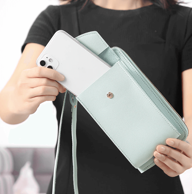 Allsidig PU-lær crossbody veske for damer, ideell for shopping og kvelder ute.