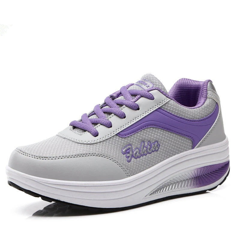 Lavprofil kvinner joggesko, stilfulle vulkaniserte sneakers som fritidssko for komfortabel hverdagsbruk.