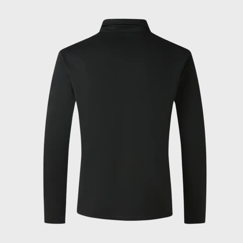 Allsidig herre langermet t-skjorte i mote-riktig stil, et komfortabelt basisplagg i polyester.
