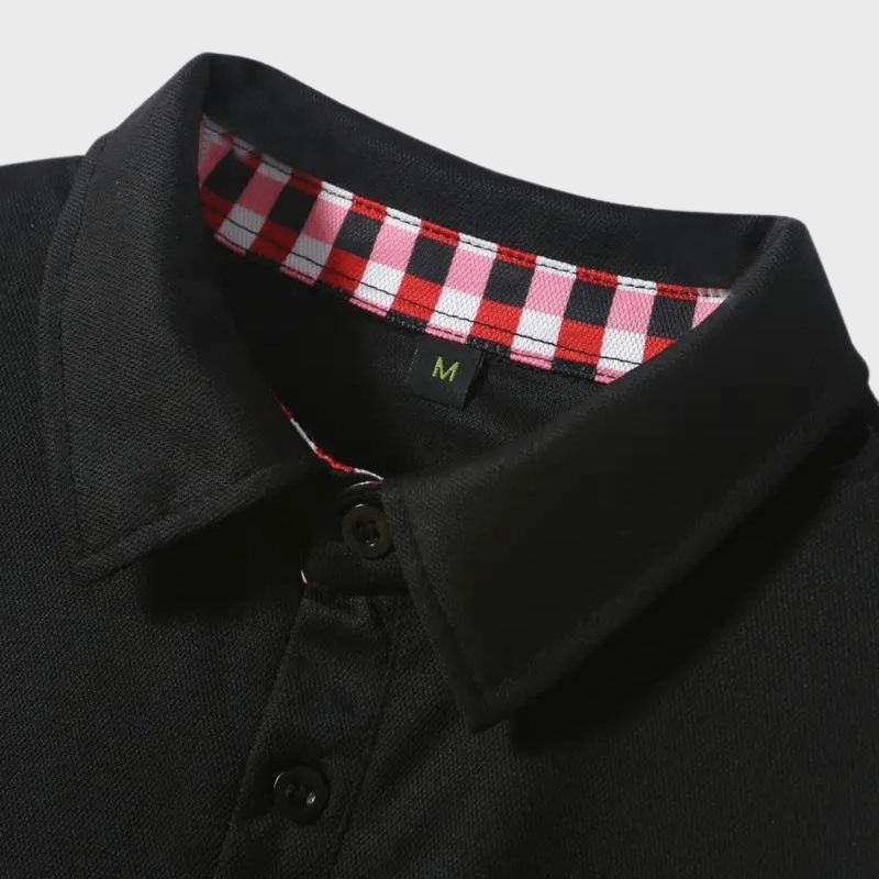 Basisplagg: Komfortabel herre langermet t-skjorte i polyester, stilig og allsidig for hverdagsmote.