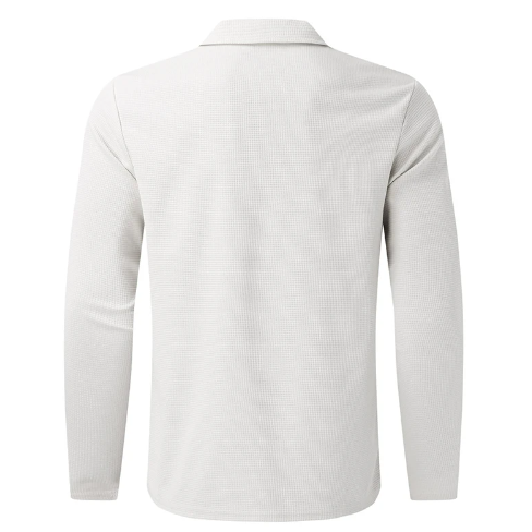 Elegant menns glidelåscardigan med stilig krage, perfekt for en komfortabel og moderne look.