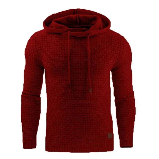 Sporty langermet herregenser med hette. Avslappet passform, perfekt for aktive dager eller fritid.