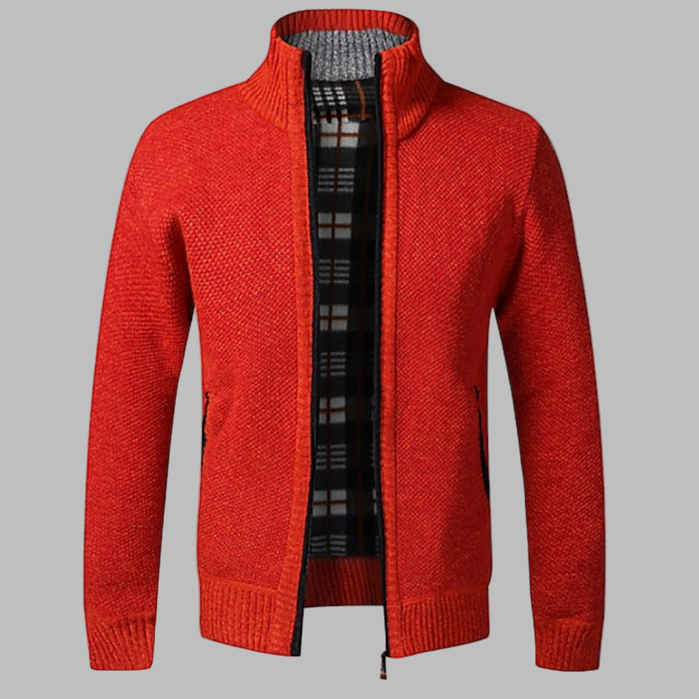 Strikkegenser med glidelås for herre, en allsidig og komfortabel genser for både casual og formelle antrekk.
