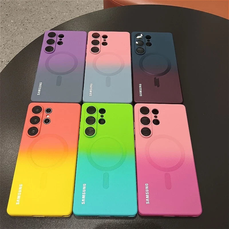 Stilig mobildeksel til Samsung Galaxy med trendy gradientfarge. Gir god telefonbeskyttelse og moderne stil.
