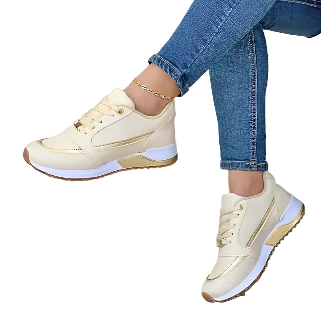 Stilige dame joggesko med snøring for ultimat komfort og trendy look. Perfekte som hverdagssko.