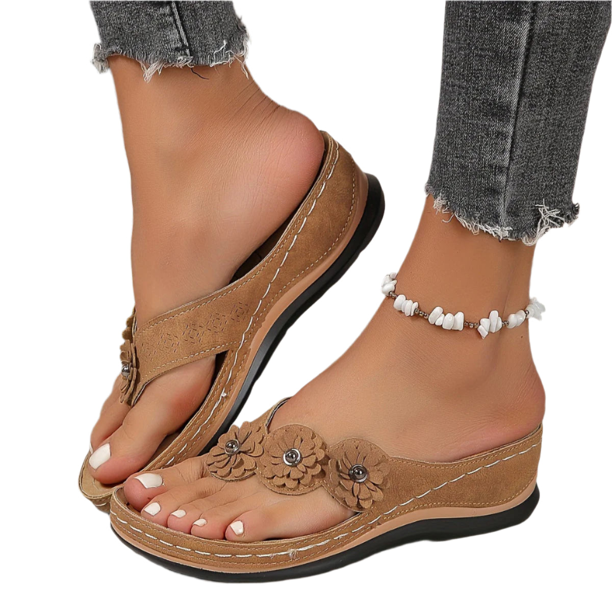 Stilige dame sandaler med åpen tå, perfekte sommersko. Komfortable feriesko og hverdagssandaler.