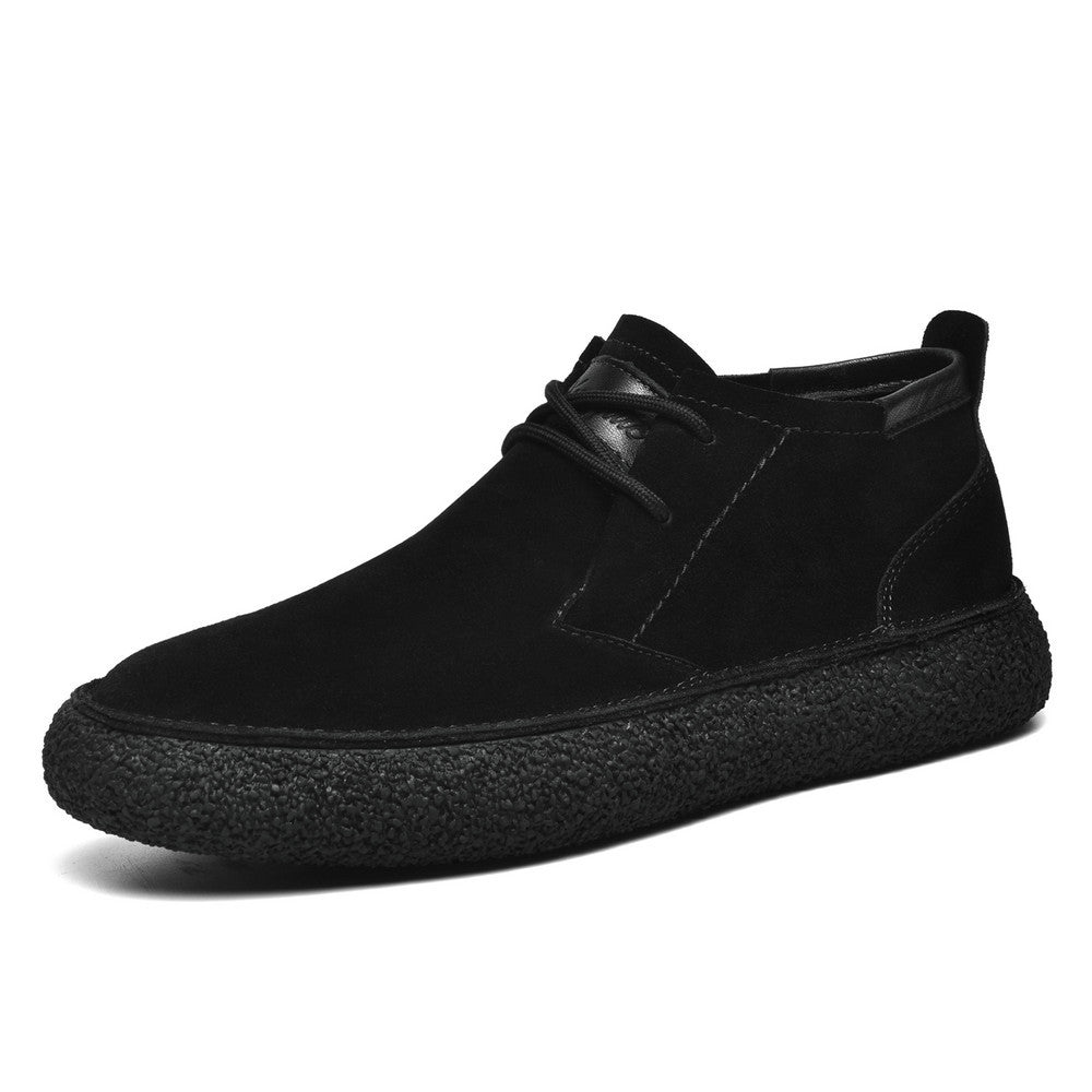 Stilige herre mid-top snøresko; allsidige loafers som passer til både casual og smart casual stil.