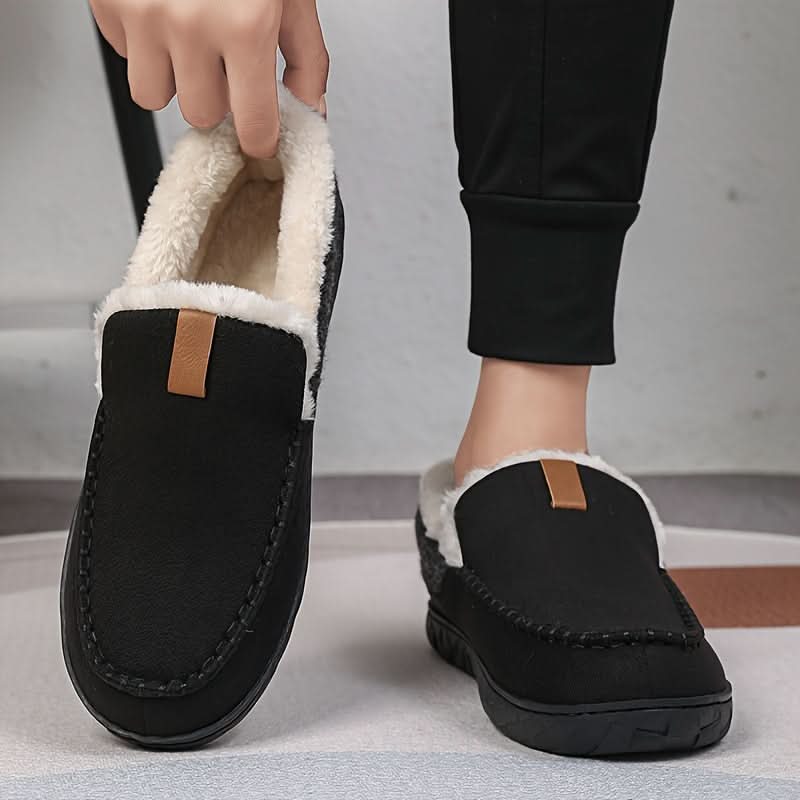 Robuste og maskinvaskbare herre vinter loafers, perfekte som komfortable fritidssko og tøfler.
