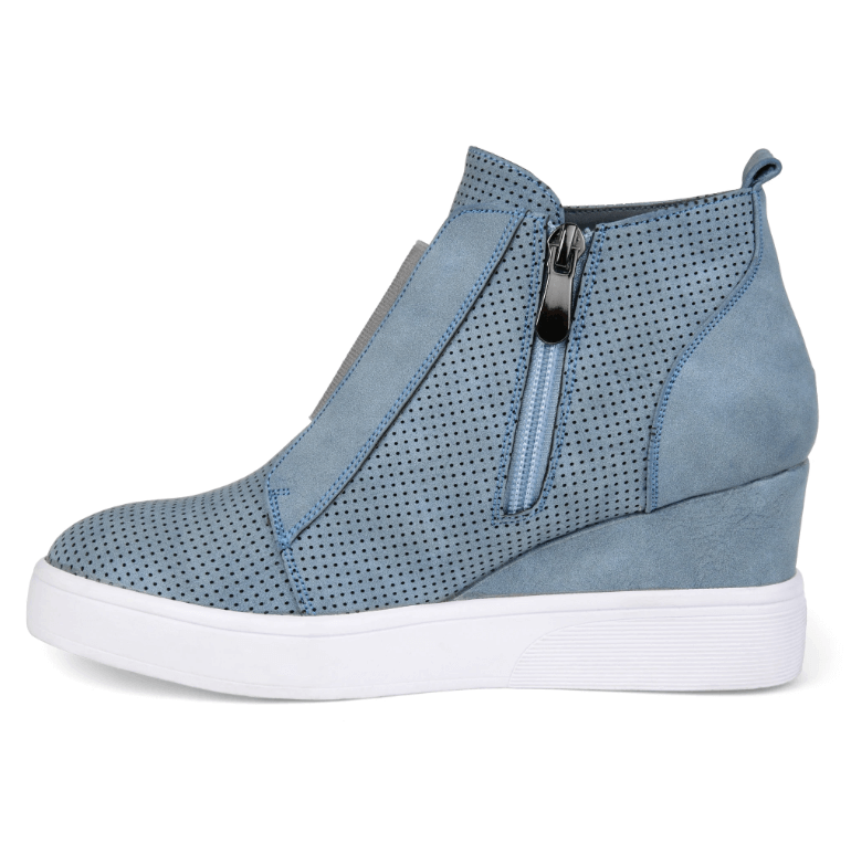 Stilige kile sneakers for kvinner, komfortabel høyde. Perfekte hverdagssko med moderne design.