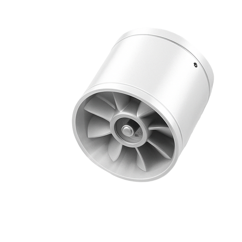Stillegående ventilasjonsvifte for kjøkken og bad. Effektiv avtrekk for bedre inneklima og frisk luft.