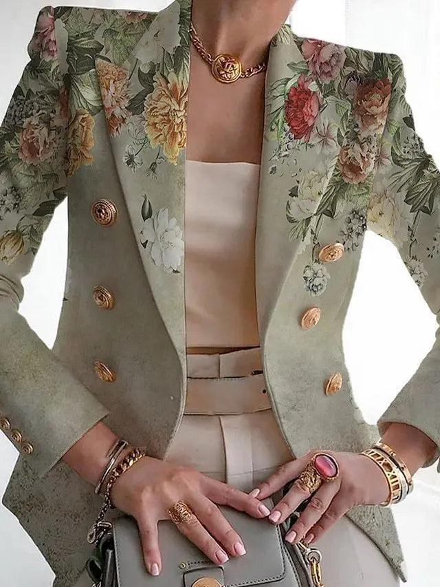 Kvinners blazer, ideell med skjørt, bukser eller jeans. En allsidig dameblazer for ulike stiler.