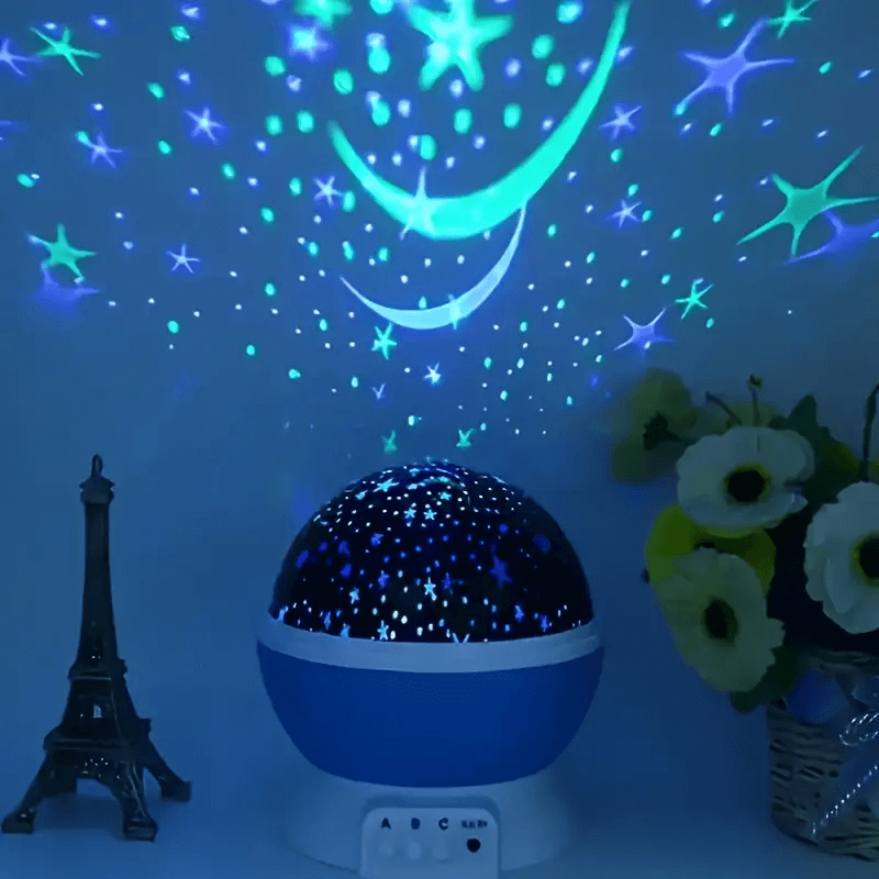 Nattlampe for barn som skaper en magisk stjernehimmel