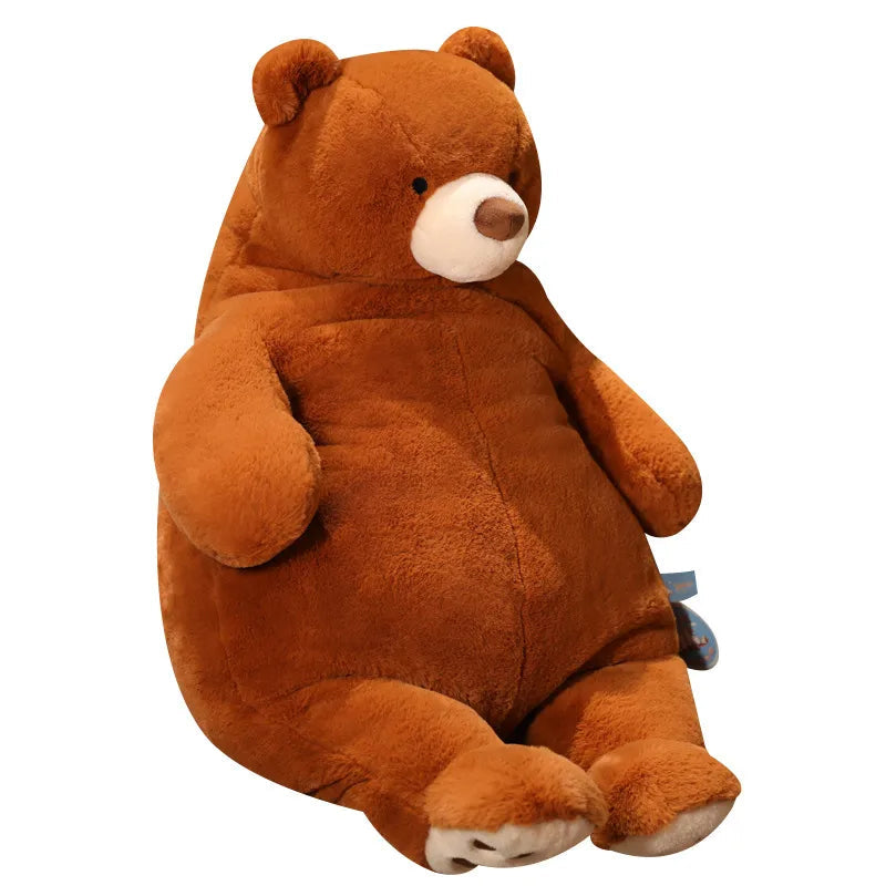 Stor, myk plysj kosebamse for barn, perfekt som kosevenn og trygg gave til barnerommet.