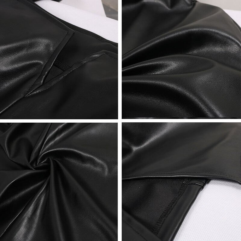 Svart glansfull bodycon kjole, en elegant damekjole og festkjole for et glamorøst kveldsantrekk.