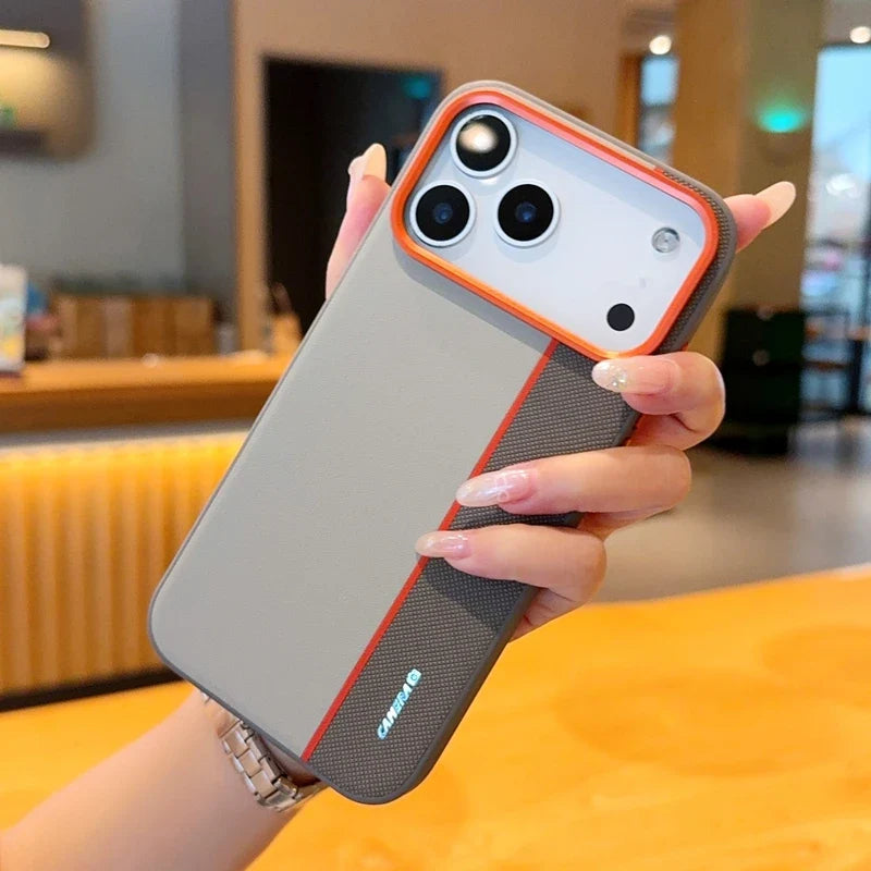 Mobildeksel iPhone 17 i hvit, med fokus på det ultra-tynne designet og god gripevennlighet.