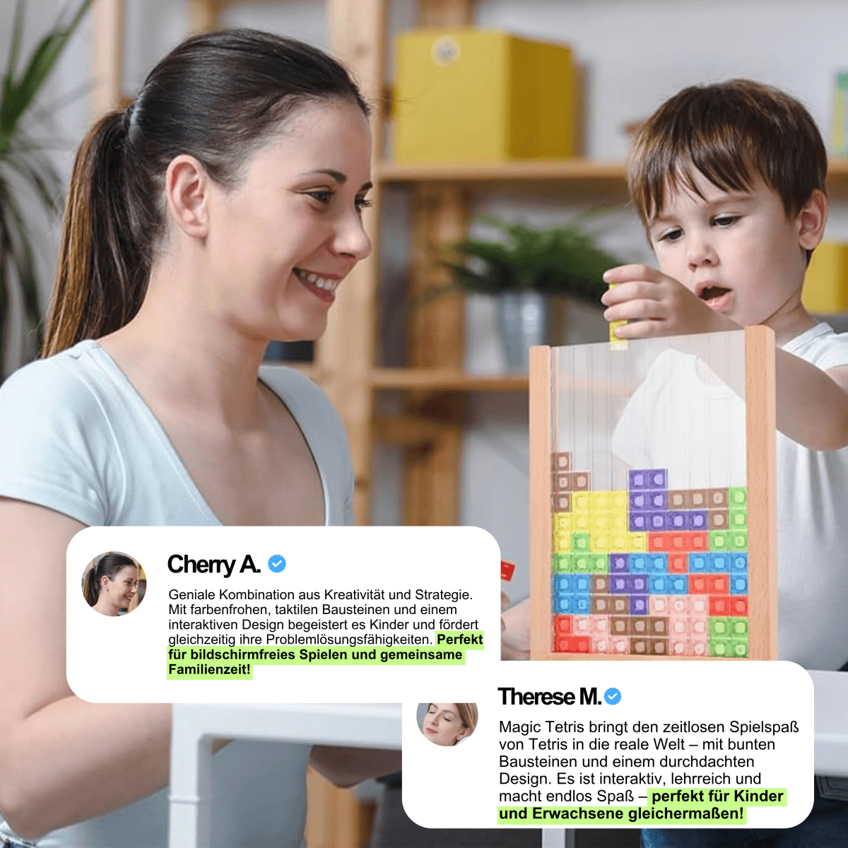 Challenging Tetris inspired wooden brain teaser, a great gift for puzzle enthusiasts.