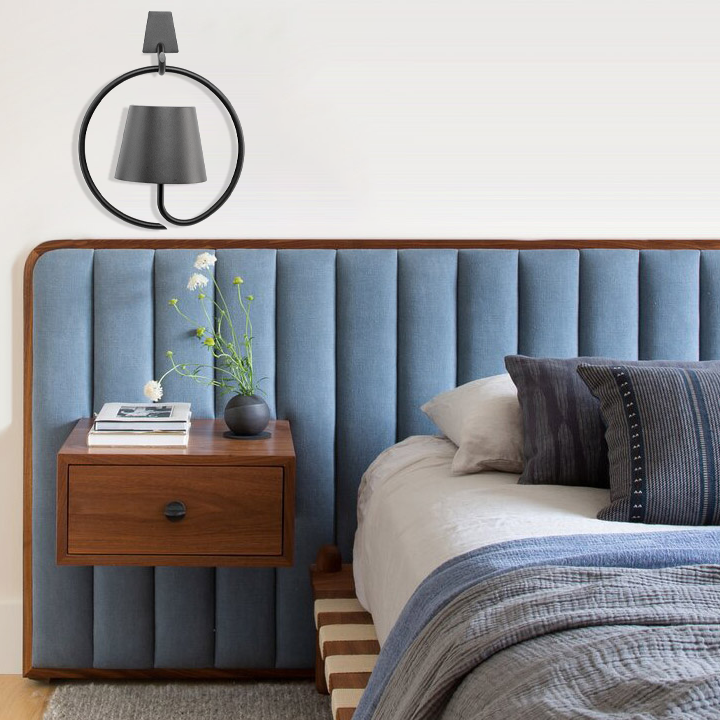 Dimbar LED hengelampe, trådløs og oppladbar. Perfekt for terrasse, balkong eller koselig innendørs lys.