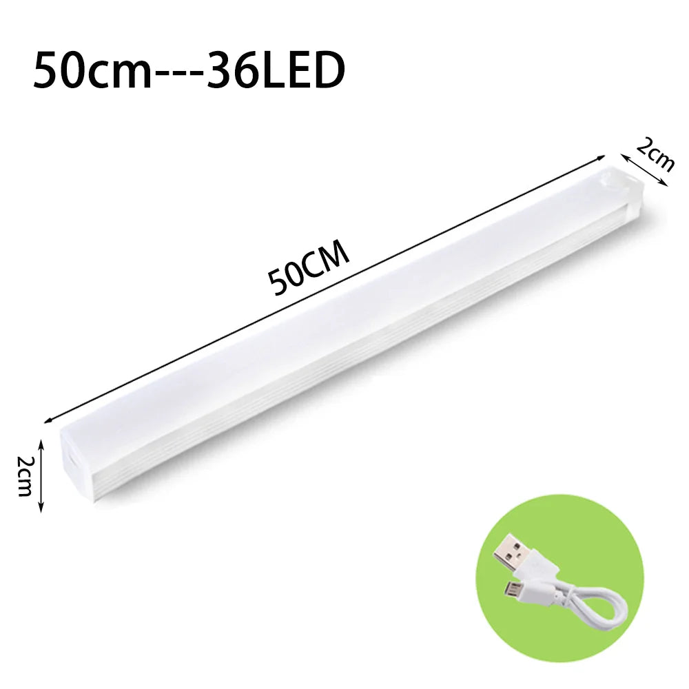 Trådløs LED-lampe med bevegelsessensor. Oppladbart sensorlys for smart-hjem. Brukes som kjøkkenlys/skaplys.