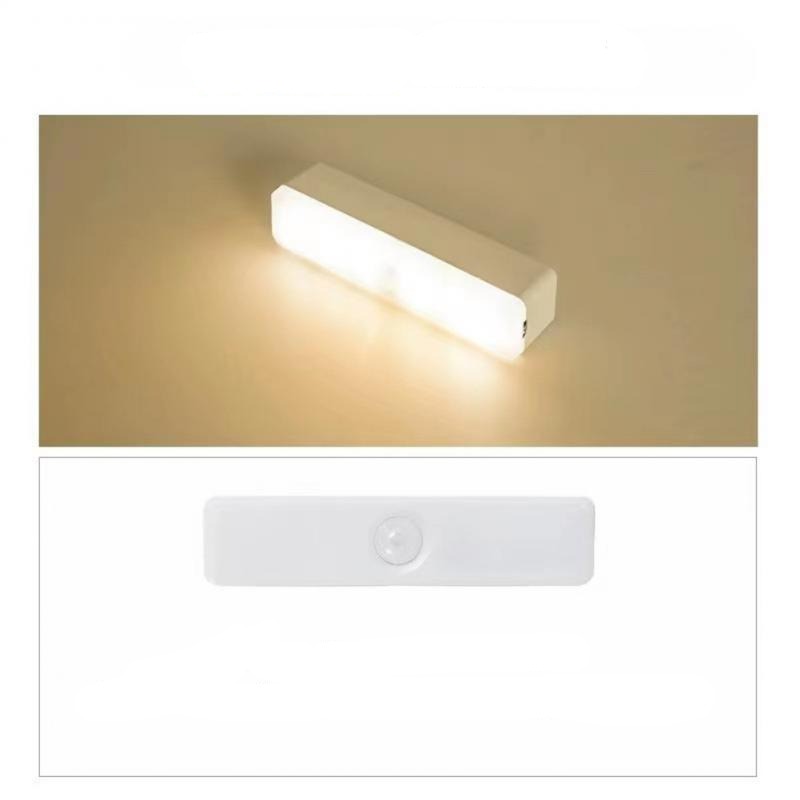 Trådløst LED-bevegelsessensorlys for skap og hjemmebelysning.