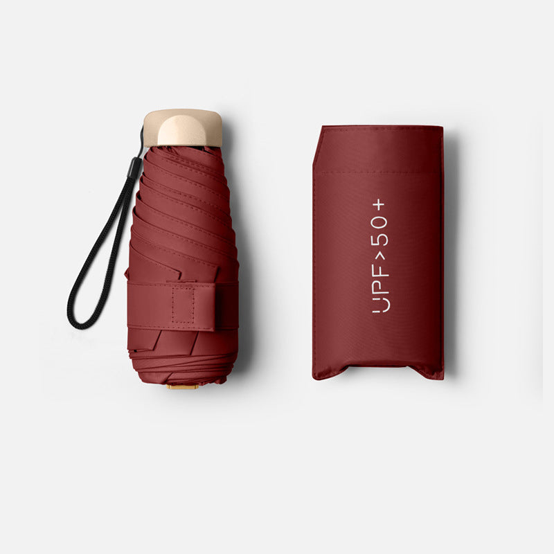 Smart reise paraply med UV-filter. Kompakt for vesken, klar for sommeren.