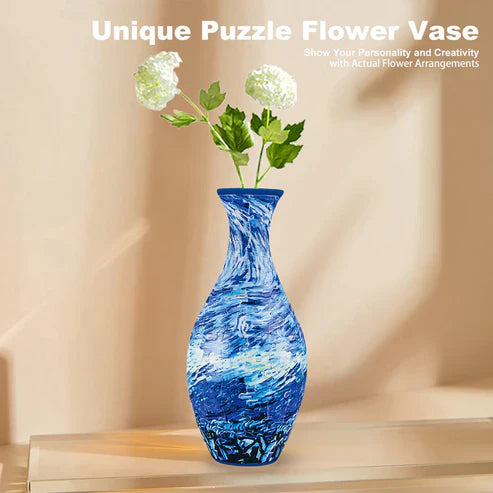 Interiørdesign 3D puslespillvase. Elegant og unik dekorasjon for moderne hjem.