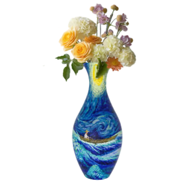 Monterbar 3D vase. Kreativt puslespill for en personlig blomstervase i ditt interiør.