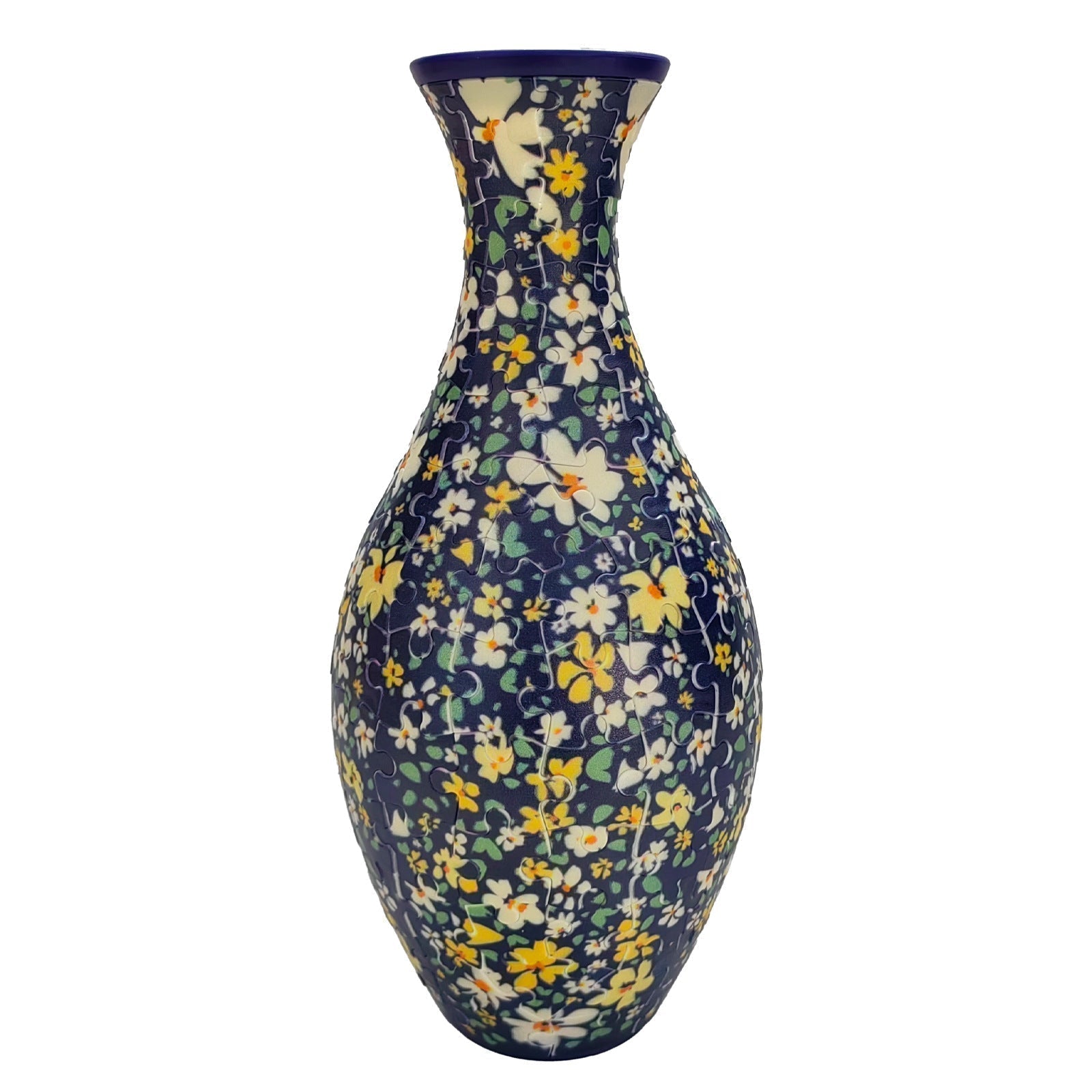 Dekorativ DIY puslespillvase. 3D-design, perfekt for blomster og moderne hjemmedekor.