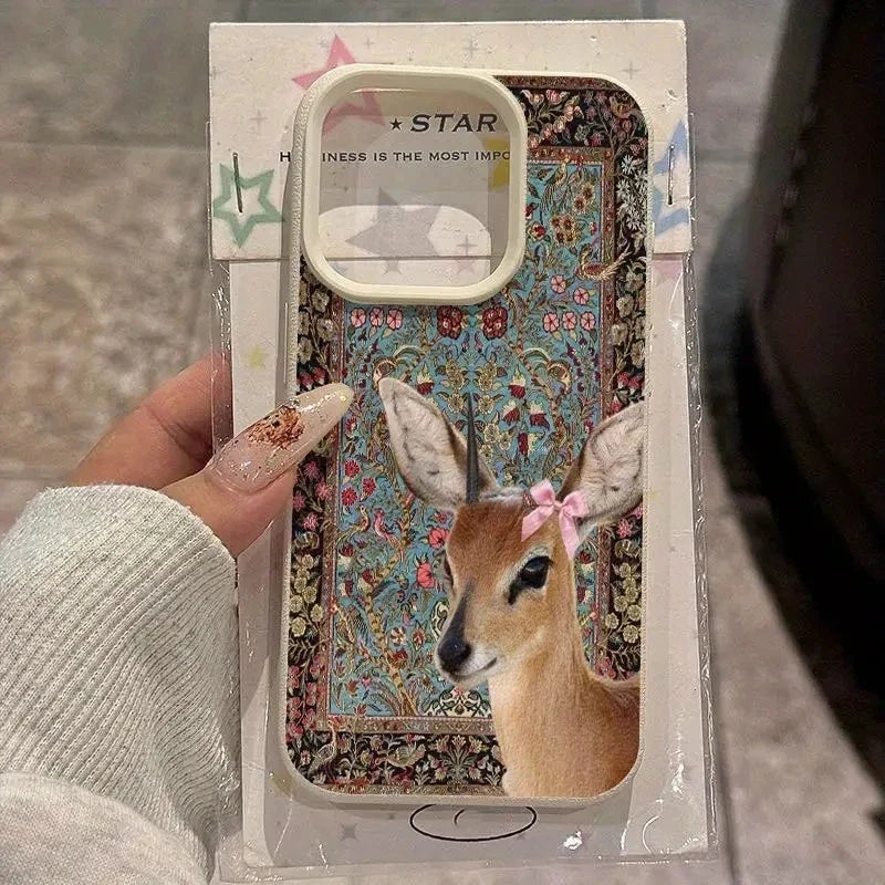 Slitesterkt blomsterdeksel til iPhone 14 Pro Max, gir god telefonbeskyttelse.