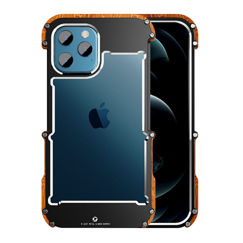 Naturinspirert iPhone-deksel i ekte tre. Robust mobildeksel med flott trestruktur for din telefon.