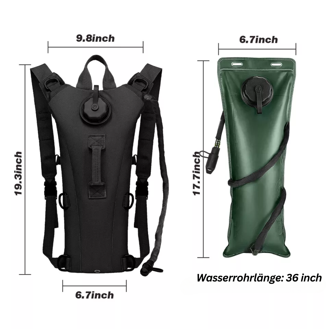 Allsidig 3L hydreringssekk for turer, sykling og utendørs friluftsliv. Komfortabel unisex vannsekk, vanntett.