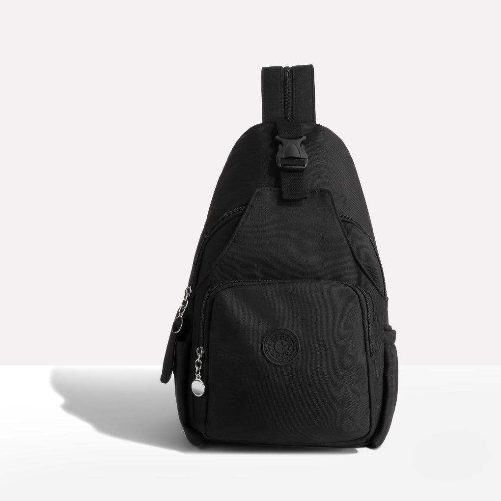 Sikker unisex anti-tyveri veske med RFID-beskyttelse. Robust nylon crossbody for urban reise & daglig bruk.