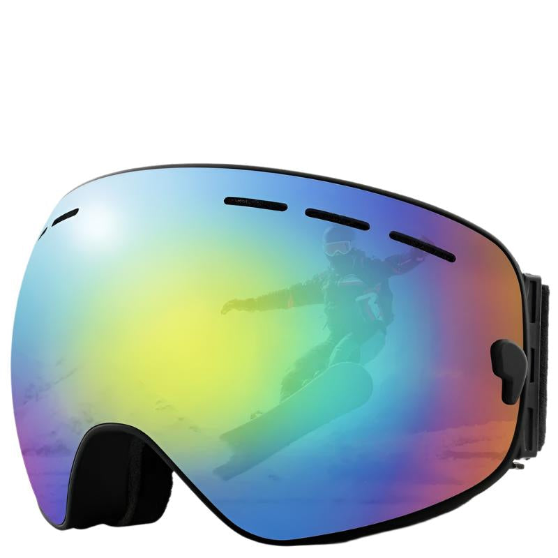 Optimaliserte unisex skibriller for alpin og snøsport, gir klar sikt med antidugg UV-beskyttelse.