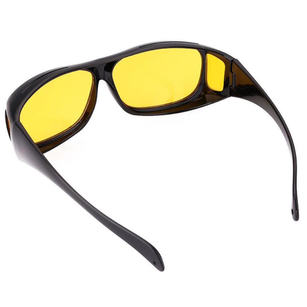 Unisex briller med blendevern, polarisering og UV-beskyttelse for klart nattsyn under bilkjøring.
