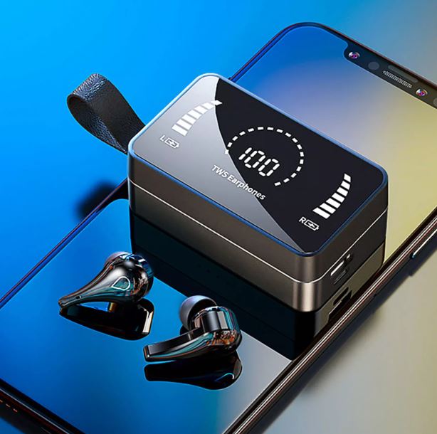 Vanntette Bluetooth øretelefoner, perfekt for intens trening, løping og utendørsaktiviteter.