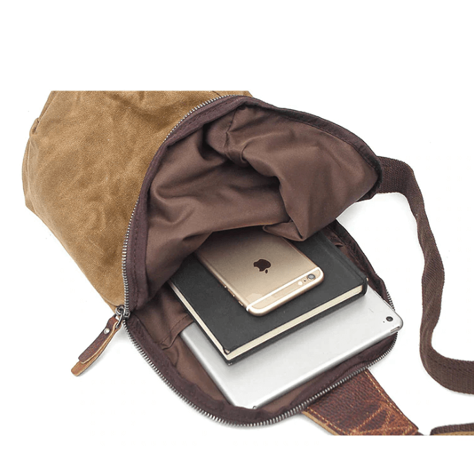 Svart, kompakt crossbody for hverdagsbruk. Sikker, vanntett og slitesterk unisex veske.